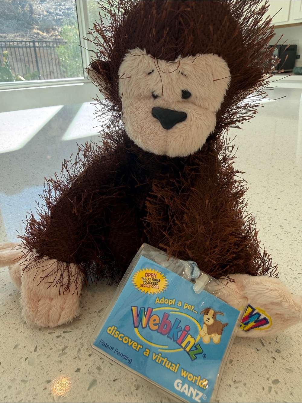 Webkinz Plush Monkey Toy - Brown